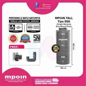 Tangki Air MPOIN PLUS 550 Tall Toren Tandon 500 Liter model ramping