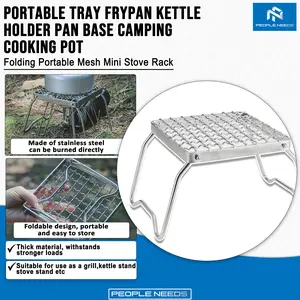 Portable Tray Frypan Kettle Holder Alas Pan Teko Masak Camping