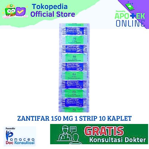 ZANTIFAR 150 MG STRIP 10 KAPLET