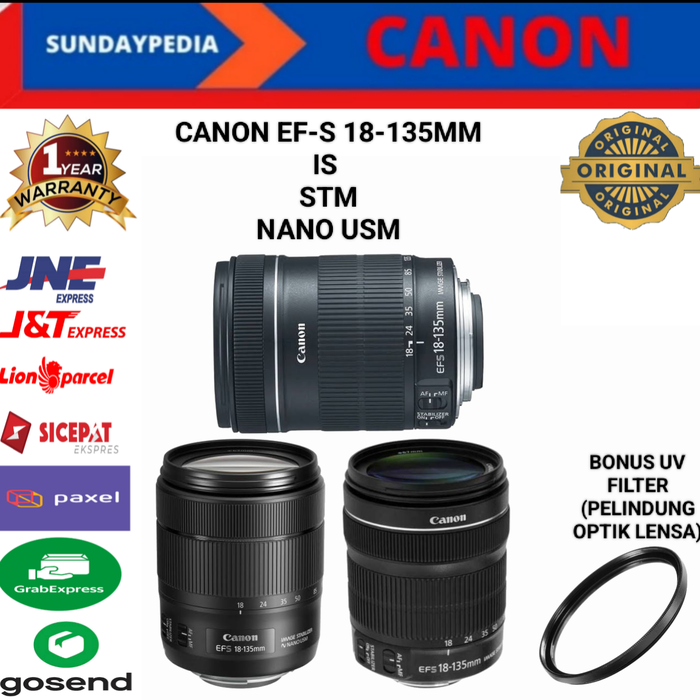 Gambar Lensa Canon EF-S 18-135 STM dari SUNDAYPEDIA Kota Administrasi Jakarta Pusat Tokopedia