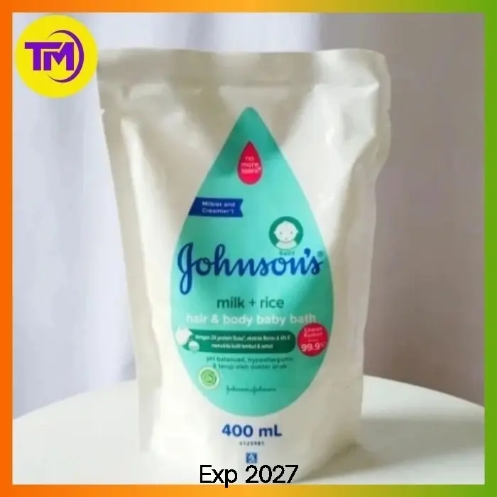 Johnson Baby Bath Milk + Rice Refill  400ml