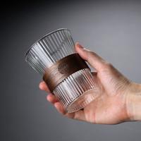 Gambar Gelas Kopi Kaca 300ml Wood Japanese Style dari Viv Coffee Kota Administrasi Jakarta Barat 4 Tokopedia
