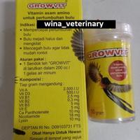 Gambar GROWVIT EKA FARMA VITAMIN BURUNG MENINGKATKAN PERTUMBUHAN BULU HALUS MENGKILAT CEGAH BULU RONTOK dari Wina Pet and Poultry Kota Semarang 1 Tokopedia