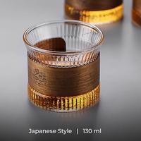 Gambar Gelas Kopi Kaca 130ml Wood Japanese Style dari Viv Coffee Kota Administrasi Jakarta Barat 2 Tokopedia