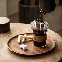 Gambar Gelas Kopi Kaca 300ml Wood Japanese Style dari Viv Coffee Kota Administrasi Jakarta Barat 5 Tokopedia