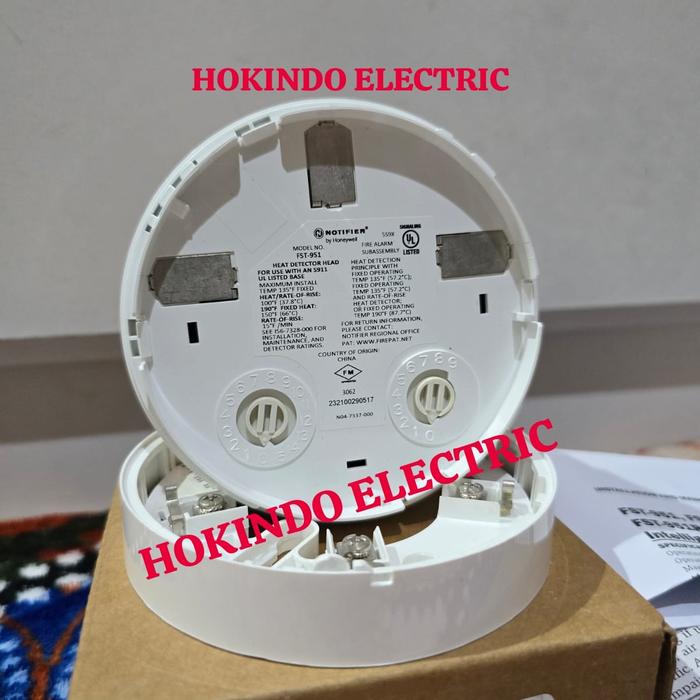 Jual HEAT DETECTOR NOTIFIER FST-951 + BASE B501 HEAT DETECTOR NOTIFIER ...