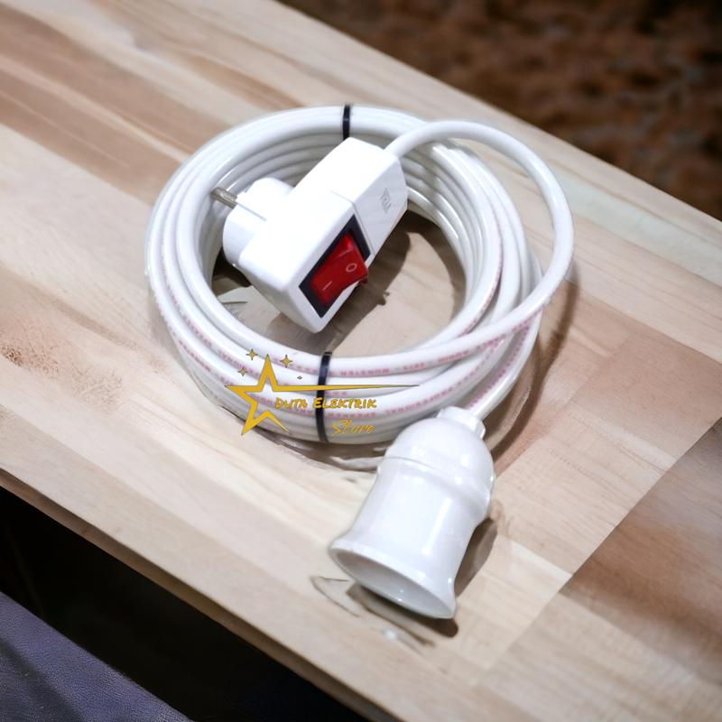 Fitting Lampu Gantung Set Steker ON / OFF / Panjang Kabel 1 - Shop ...