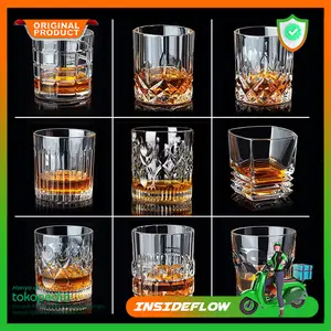 Gelas Whiskey Unik Koktail Crystal Wine Cocktail Whisky Glass Bar Cafe