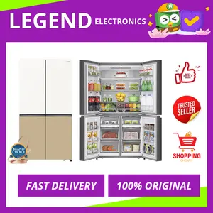 HISENSE RQ788N4IWKUS KULKAS 4 PINTU SIDE BY SIDE GLASS DOOR INVERTER