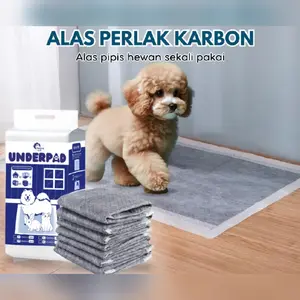 Alas perlak carbon anjing dan kucing underpad karbon trainingpad fiber