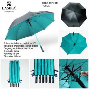 payung golf otomatis rangka fiber warna anti uv promosi mall