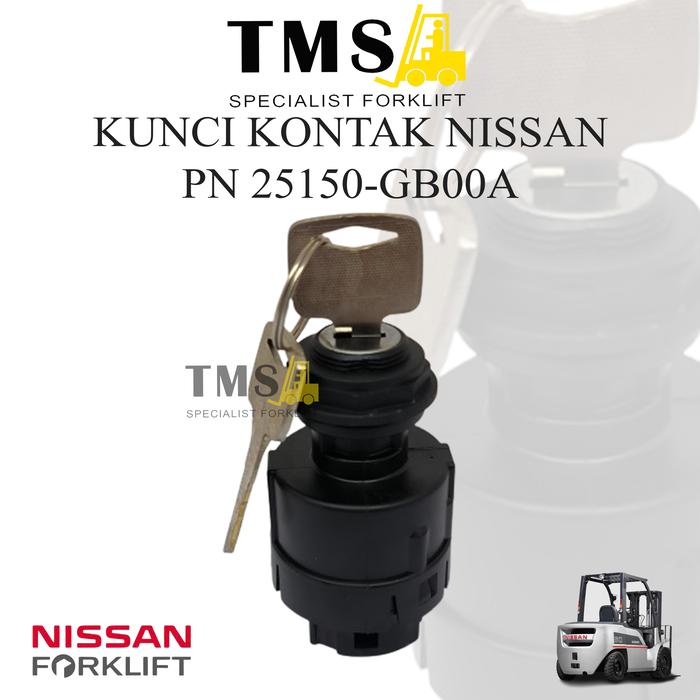 Gambar Nissan Forklift FD10-30 1F2 Key Switch 25150-GB00A Ignition Switch Start On Off Lock Kunci Kontak Forklift dari sparepart.online Kota Tangerang Tokopedia