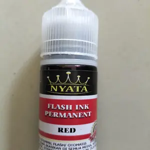 TINTA PERMANENT STEMPEL FLASH OTOMATIS,media plastik ,isi 30 ml