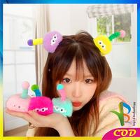 Gambar [COD] RB C1067 Jepit Rambut Anak Fluffy Bulu Lembut Motif Boneka Lucu - BIRU MUDA  dari RB TOYS AND TECHNOLOGY Kab. Tangerang 1 Tokopedia