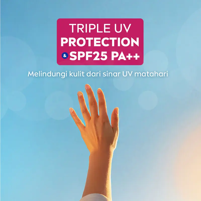 NIVEA Body Serum Extra Bright Instant Glow SPF 25 180ml - Handbody SPF lotion UV protection mencerahkan kulit kusam glowing brightening body care melembabkan kulit kering - UVA/UVB Filter, Vitamin C, Pearl Extract, tone up ringan, super food 3