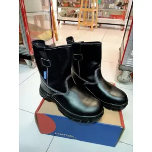 SEPATU SAFETY KENT BORNEO BLACK RUBBER 68460 ORIGINAL MURAH