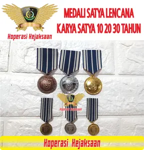 MEDALI SATYA LENCANA PDU KARYA SATYA ASN 10 20 30 TAHUN | UKURAN BESAR & KECIL