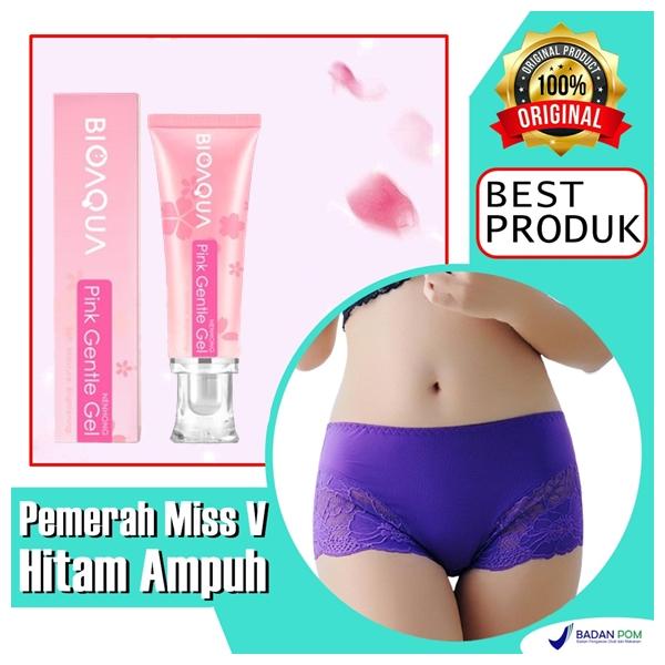 Pemerah Bibir Miss v Hitam Pencerah Area Kewanitaan Pink Alami - Kemasan Terbaru
