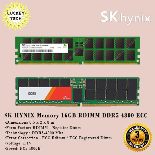 Jual SK HYNIX Memory 16GB RDIMM DDR5 4800 ECC - Kota Administrasi