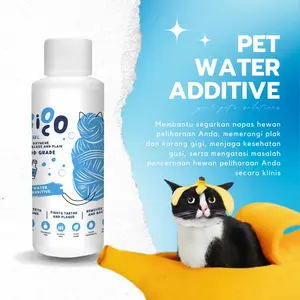 Pet Water Additive / Hygiene Water / Pet Dental Care / Penghilang Bau & Plak / Melawan Penyakit Periodontal / Membersihkan Mulut Anabul / Perawatan Gigi & Gusi / CLEAN TEETH AND GUMS / FRESH BREATH - Pet Solution 100 mL