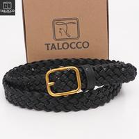 Gambar TALOCCO Ikat Pinggang Rajut Wanita Sabuk Anyam Kulit PU Vintage - Hitam dari TALOCCO Kota Administrasi Jakarta Pusat 2 Tokopedia