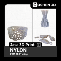 Gambar Jasa cetak 3d print - Material Nylon dari Goshen 3D Kab. Sidoarjo 1 Tokopedia