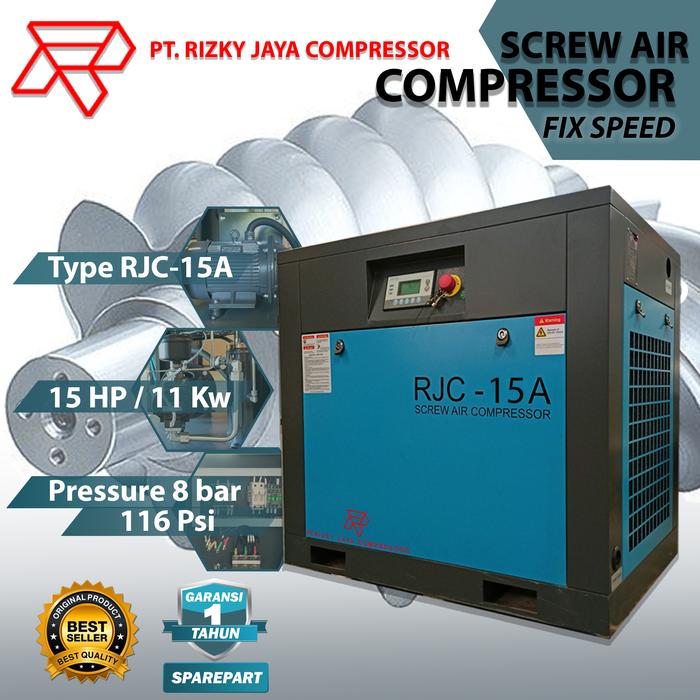 Promo Kompresor angin screw 15hp Air Compressor Screw 11kw Kompresor ...