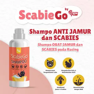 Golden Paw ScabieGo Shampoo Anti Jamur dan Scabies untuk Kucing 100ml & 250ml - Shampoo Obat Jamur dan Scabies yang Aman dan Efektif