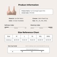 Gambar Nathalie Seamless Bra Big Size Premium Tali Lebar Tanpa Kawat BH Simless Maxi Full Coverage Tidak Nyeplak 1 Pcs NTB 3519 - Nude, M dari Flyman Nathalie Kota Administrasi Jakarta Barat 3 Tokopedia