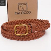 Gambar TALOCCO Ikat Pinggang Rajut Wanita Sabuk Anyam Kulit PU Vintage - Hitam dari TALOCCO Kota Administrasi Jakarta Pusat 3 Tokopedia