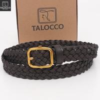 Gambar TALOCCO Ikat Pinggang Rajut Wanita Sabuk Anyam Kulit PU Vintage - Hitam dari TALOCCO Kota Administrasi Jakarta Pusat 4 Tokopedia