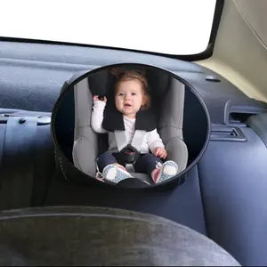 Kaca Spion Oval Jok Bayi Cermin Lihat Kursi Belakang Awasi Baby Car Mirror Rear View Mirror For Child Seat Adjustable Wide Car Rear Seat View Mirror | J5016 | 7.001.0073
