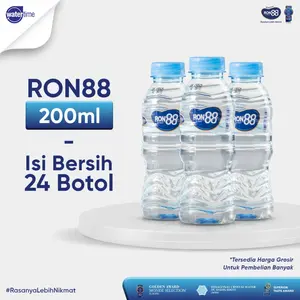 Ron88 200ml - 240ml / Ron 88 Air Minum Mineral Botol Mini , 1 dus = 24 botol