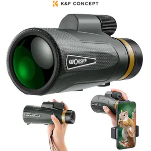 K&F Concept Monocular YH1250 12x50 IP65 Waterproof High Power Easy Focus for Outdoor Hunting Travel
