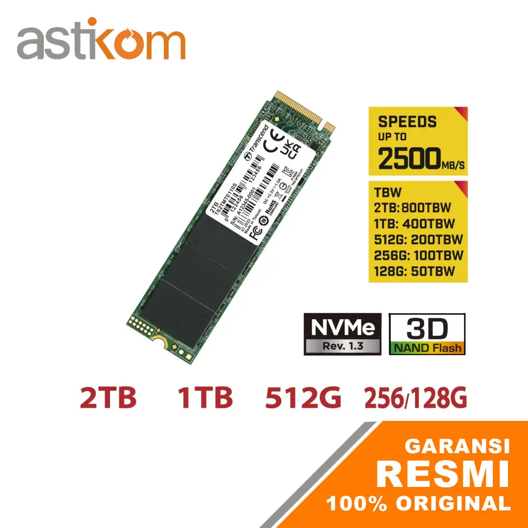 SSD Transcend MTE110S 128Gb PCIe Gen3 x4