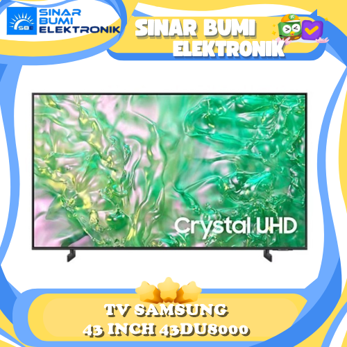 Gambar TV SAMSUNG 43DU8000 SMART TV 43 INCH CRYSTAL UHD 4K AU43DU8000 DU8000 dari SINAR BUMI ELECTRONICS Kota Administrasi Jakarta Barat Tokopedia