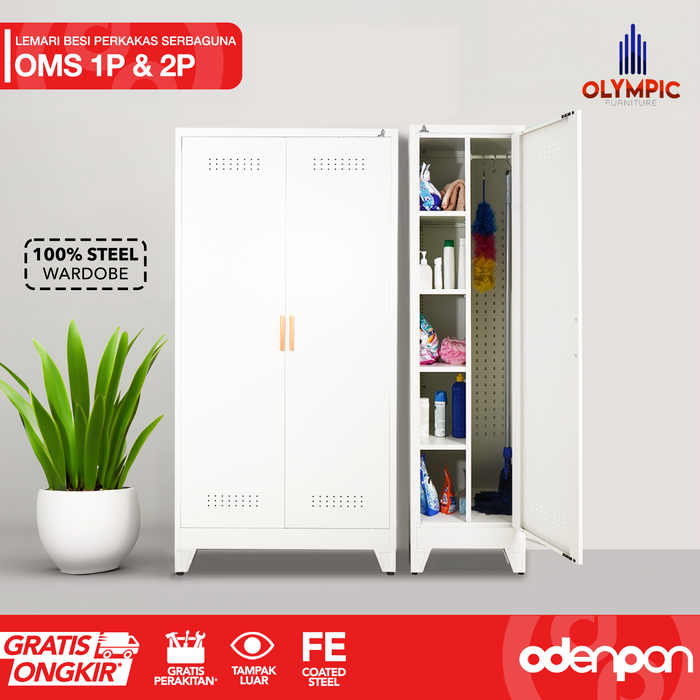 Promo OLYMPIC STEEL Lemari Besi Rak Perkakas Serbaguna Minimalis 1 & 2 ...