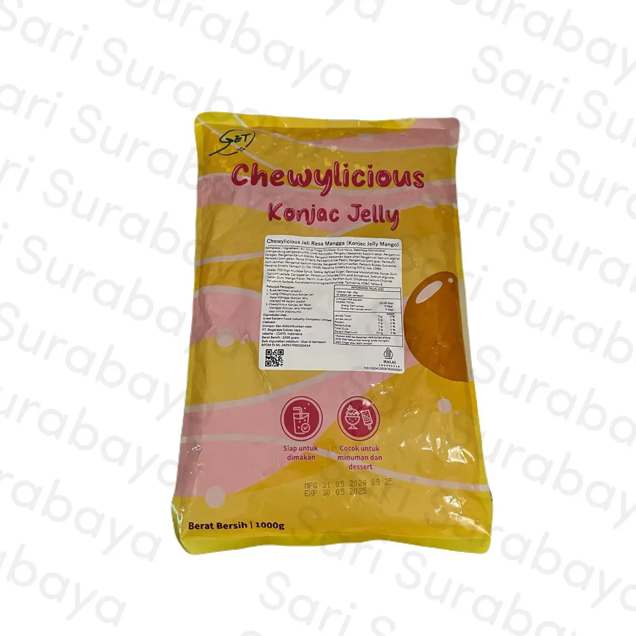 Chewylicious Konjac Jelly kemasan 1 Kg