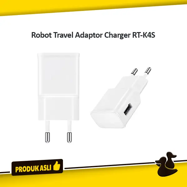 Robot USB Adaptor Charger Universal Kepala Charger USB Original