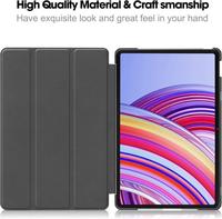 Gambar Xiaomi Poco Pad 12.1 Trifold Smart Autolock Stand Leather Folio Flip Case Book Cover - Tempered dari Free Case Kota Administrasi Jakarta Pusat 3 Tokopedia