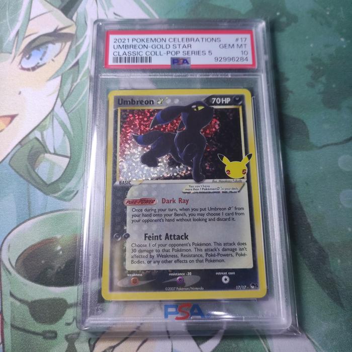 umbreon pokemon card 25th anniversary BECKETT 8.5 NM-MT+ Umbreon Star