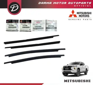 Moulding Karet Kaca Pelipit Pintu Depan Mitsubishi All New Triton Tahun 2020-2024 Kiri Kanan 5727A357 5727A358 Original Asli Mitsubishi 100% Genuine Parts