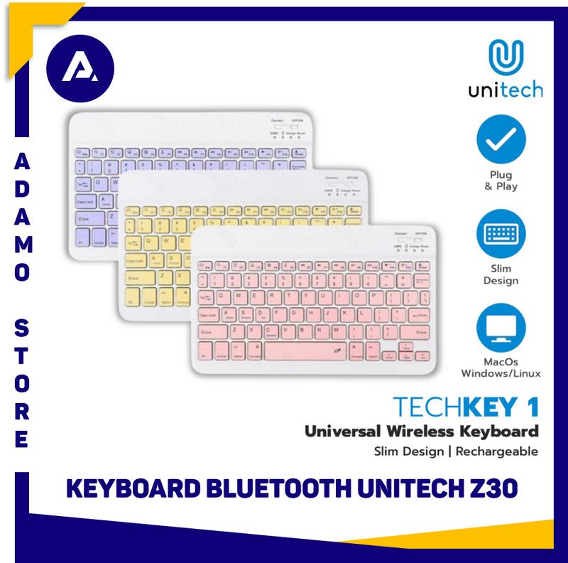 Unitech Bluetooth Keyboard Z30 Wireless Slim Rechargeable - Shop ...