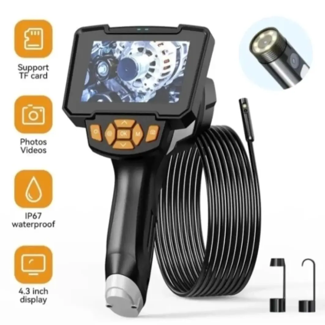 Inskam 112-1720P 10M snake 4.3 inch LCD Borescope inspection camera