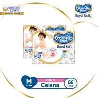 Gambar MamyPoko Royal Soft M 34 Girls - Popok Bayi Celana - 2 Packs dari Unicharm Official Store Kab. Tangerang 1 Tokopedia