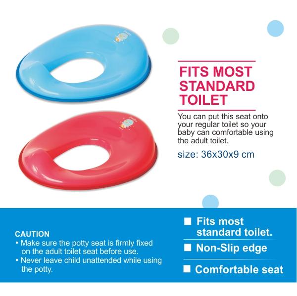 Puku Assist Potty Seat 2-5yr 17408 - Dudukan Toliet Anak BLUE 2