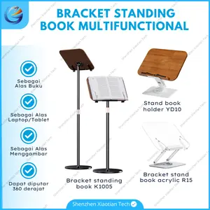Book Standing Holder | Penyangga Dudukan Kayu Lipat Buku Ipad Tab YD10