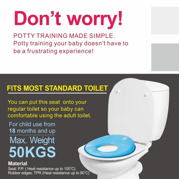 Puku Assist Potty Seat 2-5yr 17408 - Dudukan Toliet Anak BLUE 5