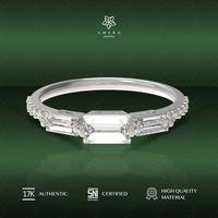 Gambar Cincin Emas White Gold 17K Special Collection SCR-24 Amero Jewellery - #12 (16.55 mm) dari Amero Jewellery Kota Administrasi Jakarta Barat 1 Tokopedia