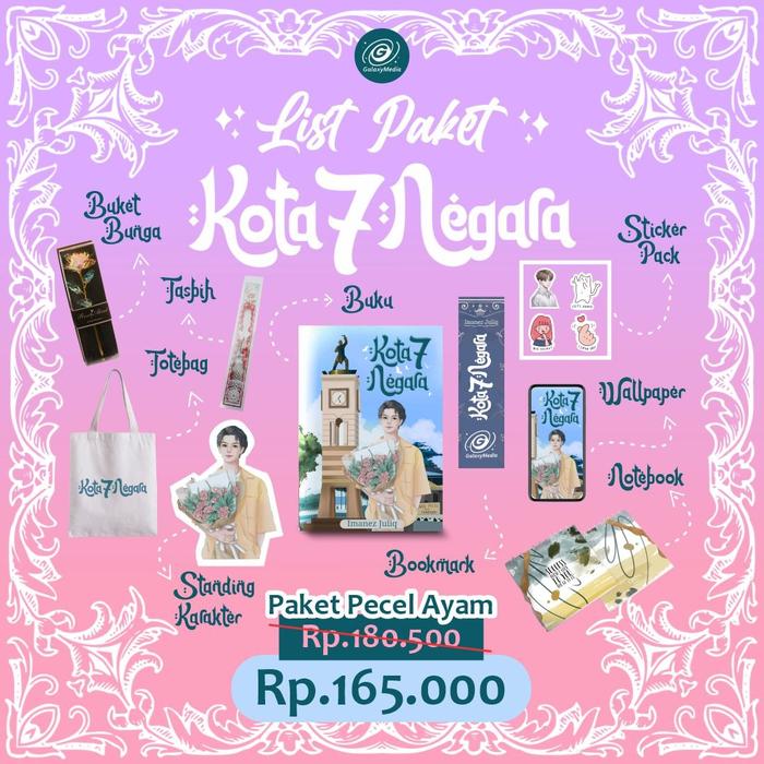 Gambar PRE ORDER - Buku Novel - Kota 7 Negara - Imanez Juliq - Galaxy - Bumifiksi (31 Jul - 13 Agust) - OPEN PO 31 JULI dari BumifiksiJogjakarta Kab. Sleman 5 Tokopedia